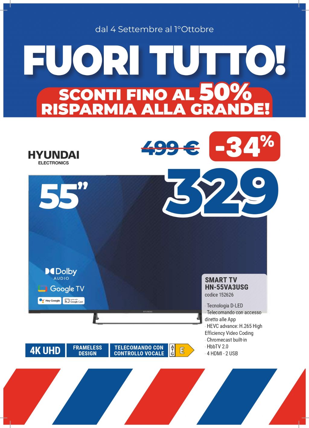 HYUNDAI HN-55VA3USG TV 4K